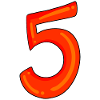 Symbole de cinq chiffres 5