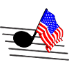 Flag Music Tone Flag USA