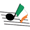 Flag music tone flag Ireland