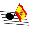Flag music tone flag Spain