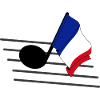 Flag music tone flag France