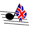 Flag music tone flag Great Britain