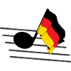 Flag music tone flag Germany