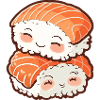 Sushi cuddle, kawaii sushi