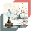 Japane style Zen square