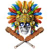 Aztec Skull Warrior
