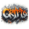 crypto, grafitti text 3D