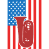 Tuba USA Flag