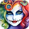 Cool Harlequin Gothique Fille