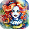 Cool Harlequin Gothique Fille