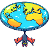 Flache Erde Fledermaus Versteckspiel