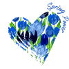 Blue Tulip Heart: Spring Power