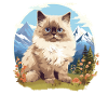 Himalayan Cat Colourpoint Katze