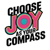Wählen Sie Freude als Kompass-Kunstdruck