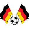 Flags crossed football Germany