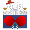 Gamle sommerfugl hånd bordtennis design