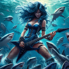 Metalhead among sharks