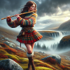 Musicienne celtique