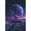 Astronaut, Basketball, Moon, Earth, Galaxy, Space