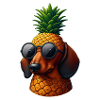 Dachshund & Pineapple