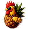 Le coq ananas