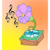 Musik Blossom Floral Surreal Musik Lover Design