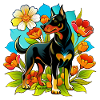 Large Beauceron dog