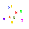 various Dinosaurs Dino line graphics