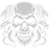 Skull with snake ring