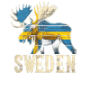 Moose with Sweden flag