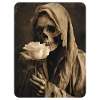 Death with a white rose
