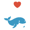 Baleines bleu Amour baleine