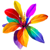 Rainbow flower from Fantasialand