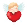 Angelo Cherup Cuore d'angelo Angioletto