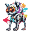 Robotdyr / AI / Mekaniserede dyr / Tegneserie