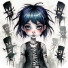 Cool Gothic Punk Girl
