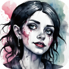 Fille punk gothique cool