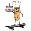 Gâteau d’anniversaire Baker Nut Skater