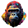 Gorilla Head Psychédélique