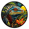 Lizard in the jungle