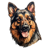 German Shepherd Artistic