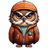 petit hibou mignon au look extérieur