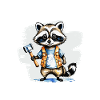 Creative Reinterpretation: Raccoon & His Hammer