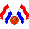 Two Dutch Flags with a Basketball