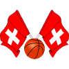 Two Swiss flags Basketball Switzerland