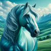 Cheval bleu