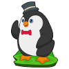 Penguin Groom Top Hat Wedding
