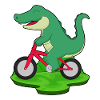 Vélo crocodile