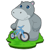 Hippopotamus Bicycle