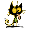 Die coolste freche beste Katze